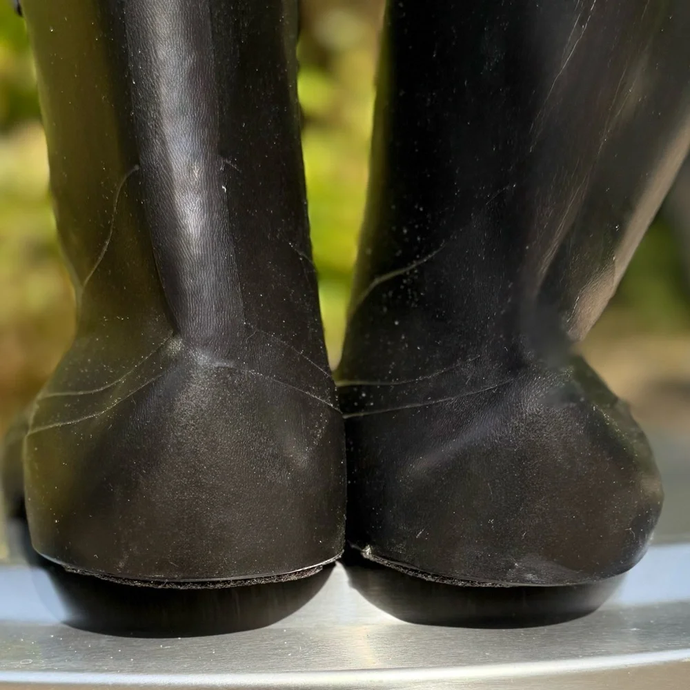 JORDAN DAVID,”GRIPS”,Men’s, XL (10-11),Black Waterproof Rubber Work Boots. “EUC”